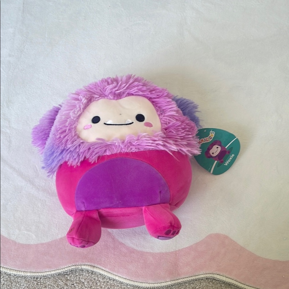 Squishmallow Plush Toy with Pink and Purple Colors